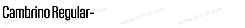 Cambrino Regular字体转换 Cambrino Regular字体转换